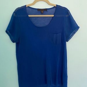 Tasteful sheer blue Fever blouse